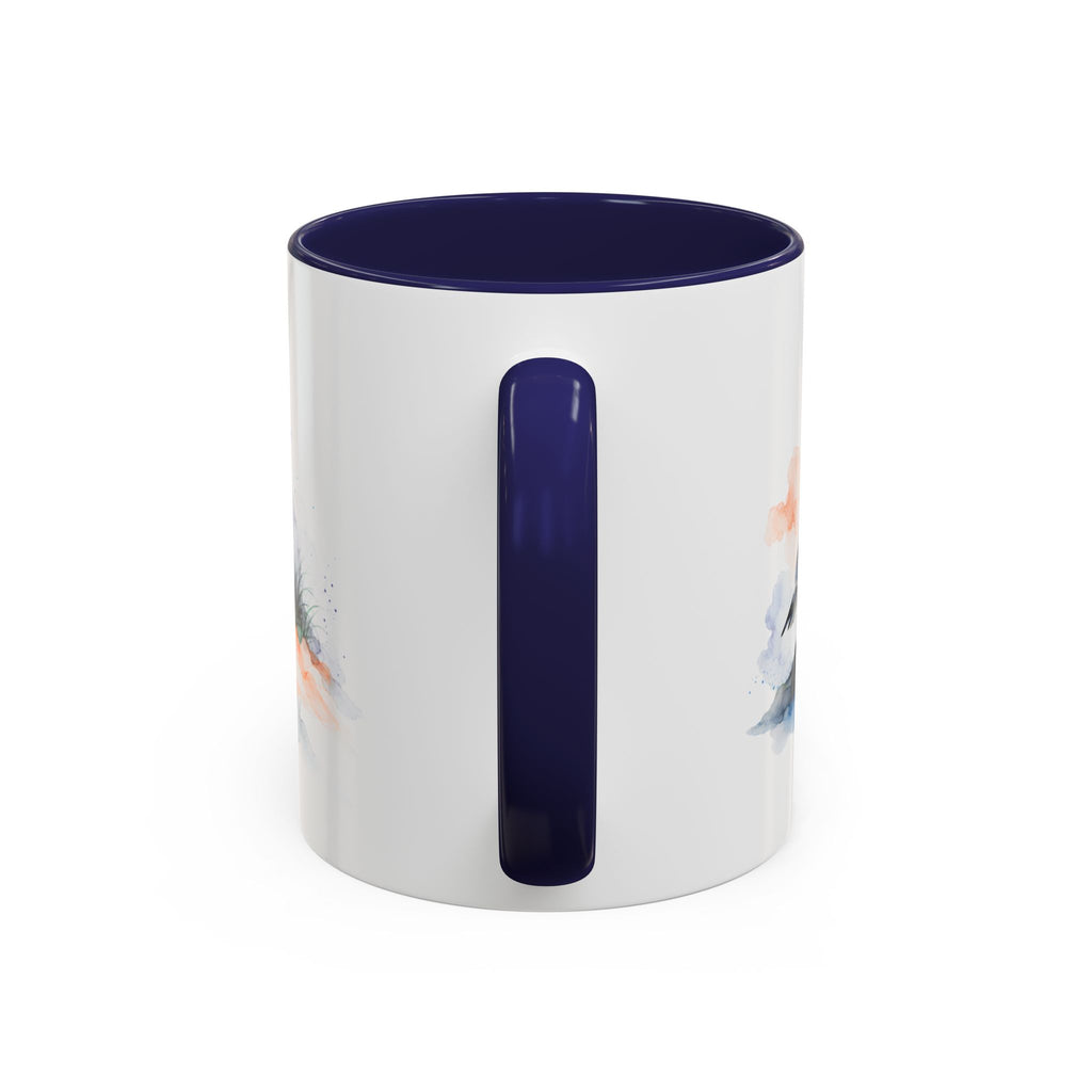 Beach Hut and Seagull Ceramic Mug