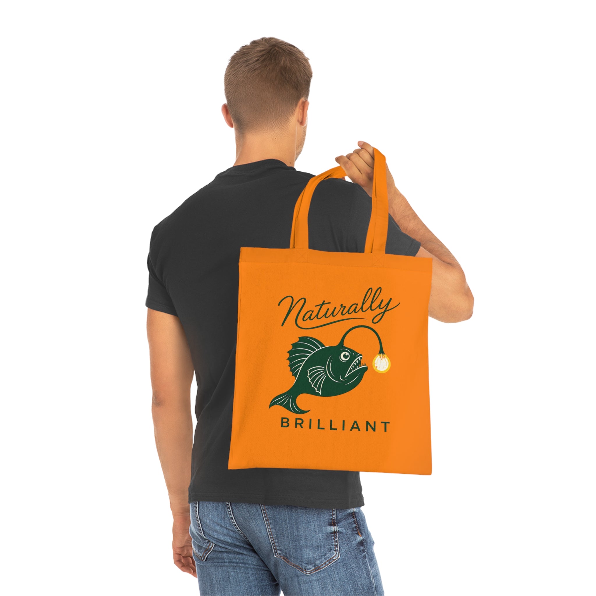 Anglerfish 'Naturally Brilliant'  Cotton Tote Bag