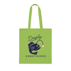 "Deeply Unbothered" Angler Fish Cotton Tote Bag