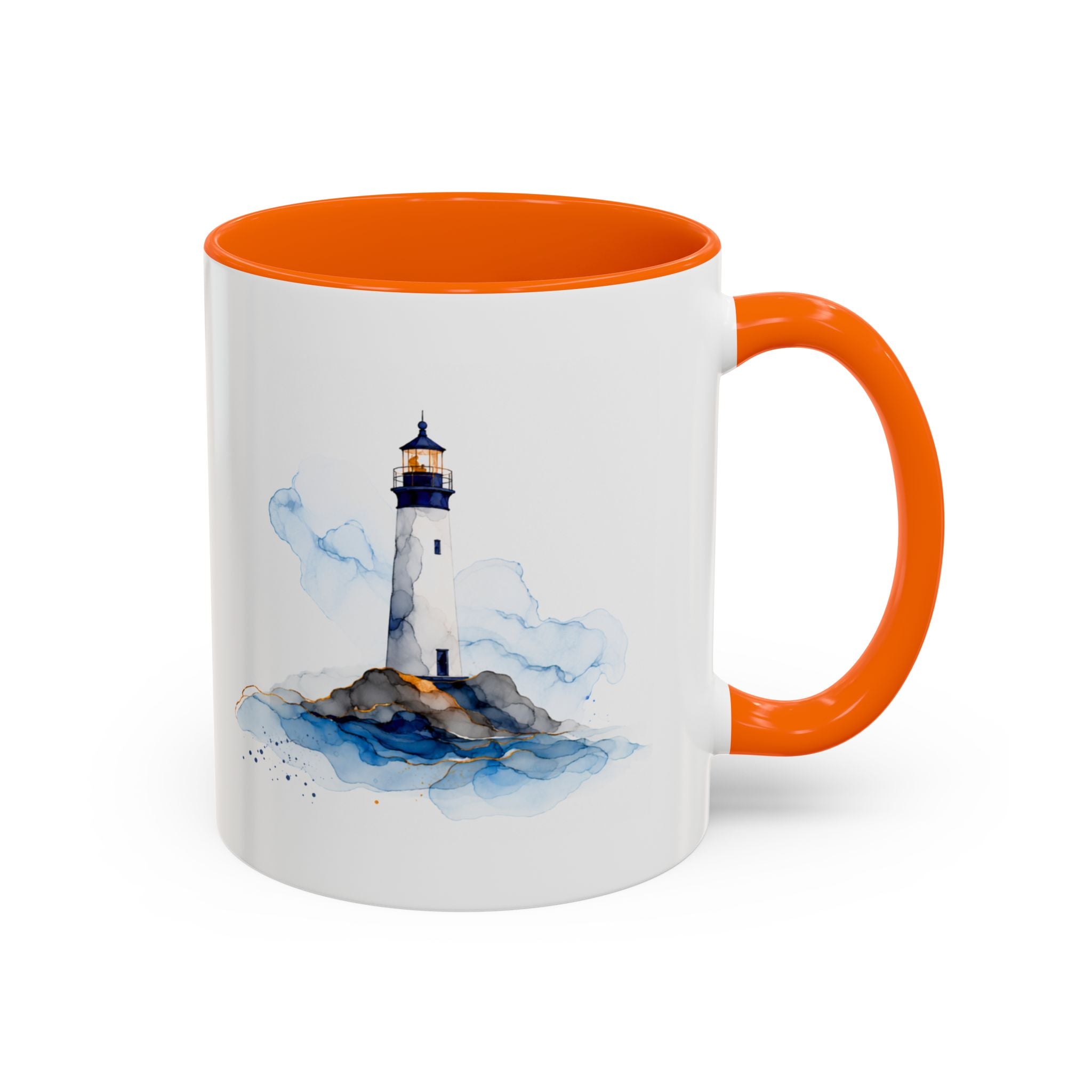 Lighthouse and Sailboat Ceramic Mug