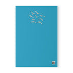 Coastal Journal with Seagull Illustration - Blue