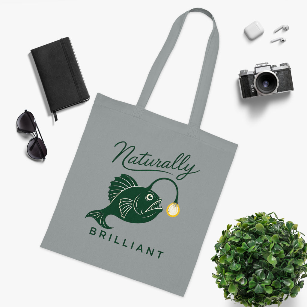 Anglerfish 'Naturally Brilliant'  Cotton Tote Bag