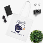 "Deeply Unbothered" Angler Fish Cotton Tote Bag