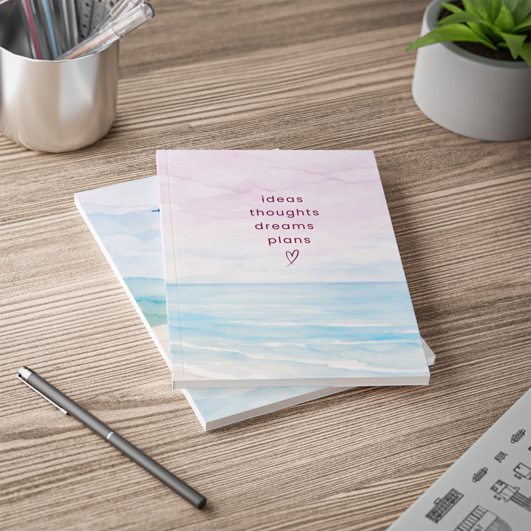 "ideas thoughts dreams plans" A5 Softcover Journal