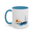 Lighthouse and Sailboat Ceramic Mug