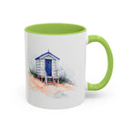 Beach Hut and Seagull Ceramic Mug