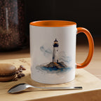 Lighthouse and Sailboat Ceramic Mug