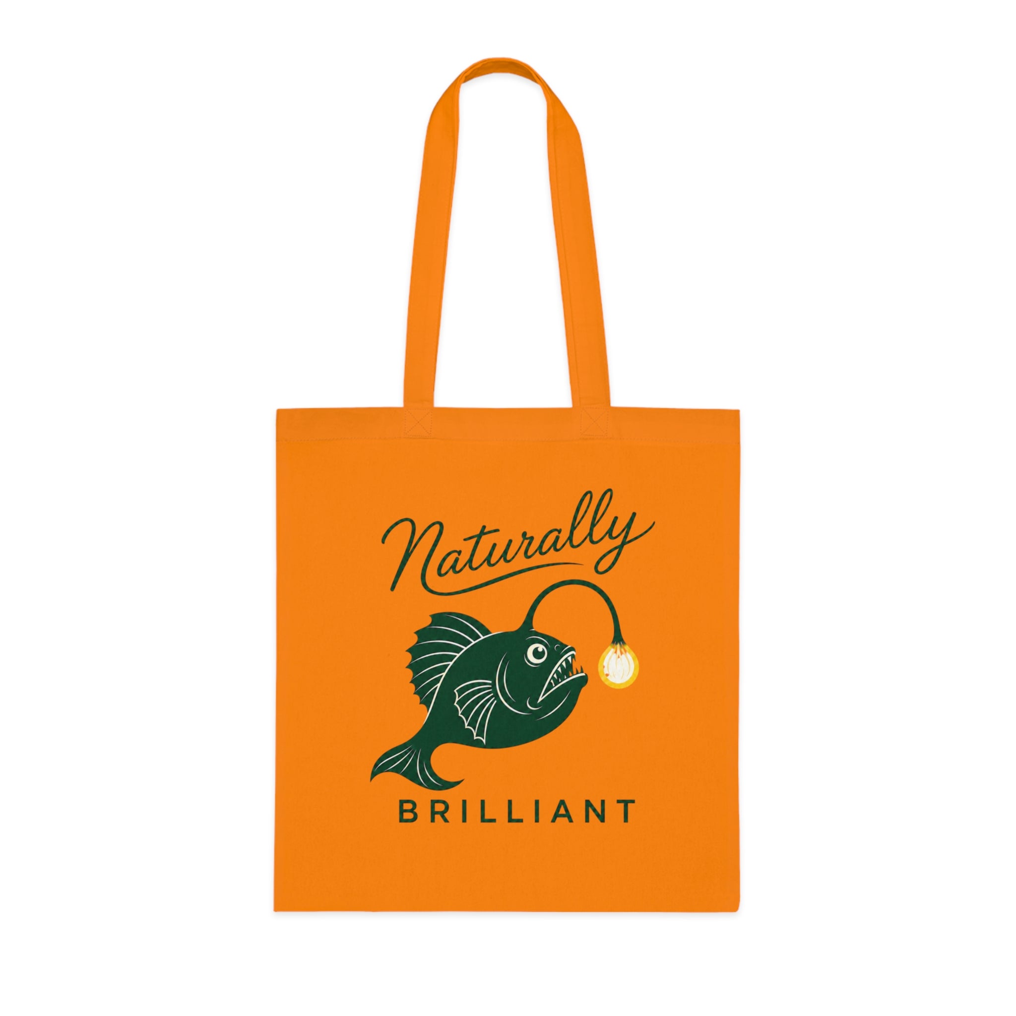 Anglerfish 'Naturally Brilliant'  Cotton Tote Bag