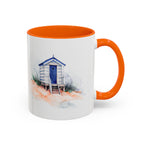 Beach Hut and Seagull Ceramic Mug