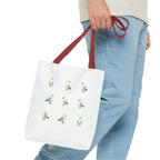 Seagull Pattern Tote Bag, Cute Coastal Beach Tote