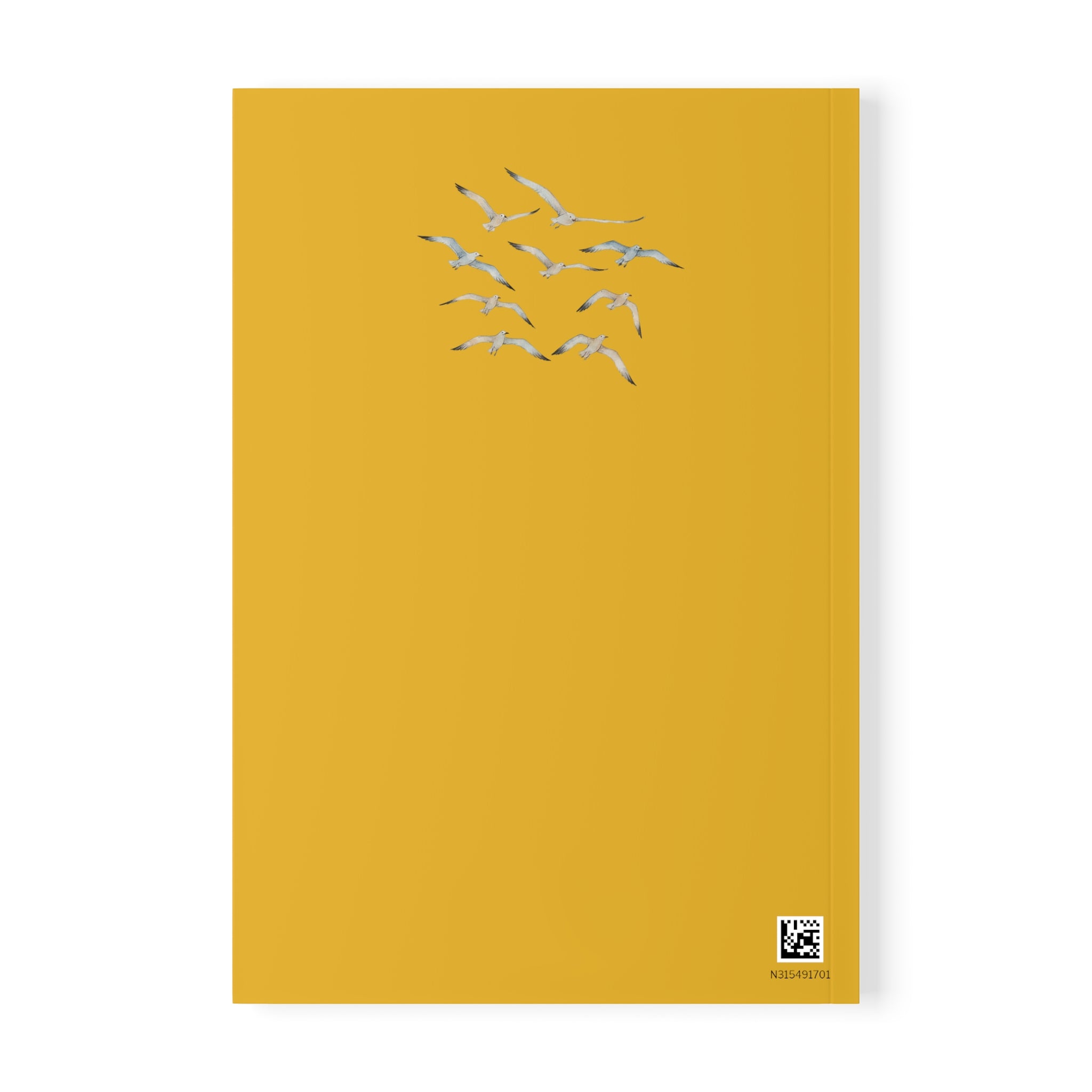 Coastal Journal with Seagull Illustration - Yellow