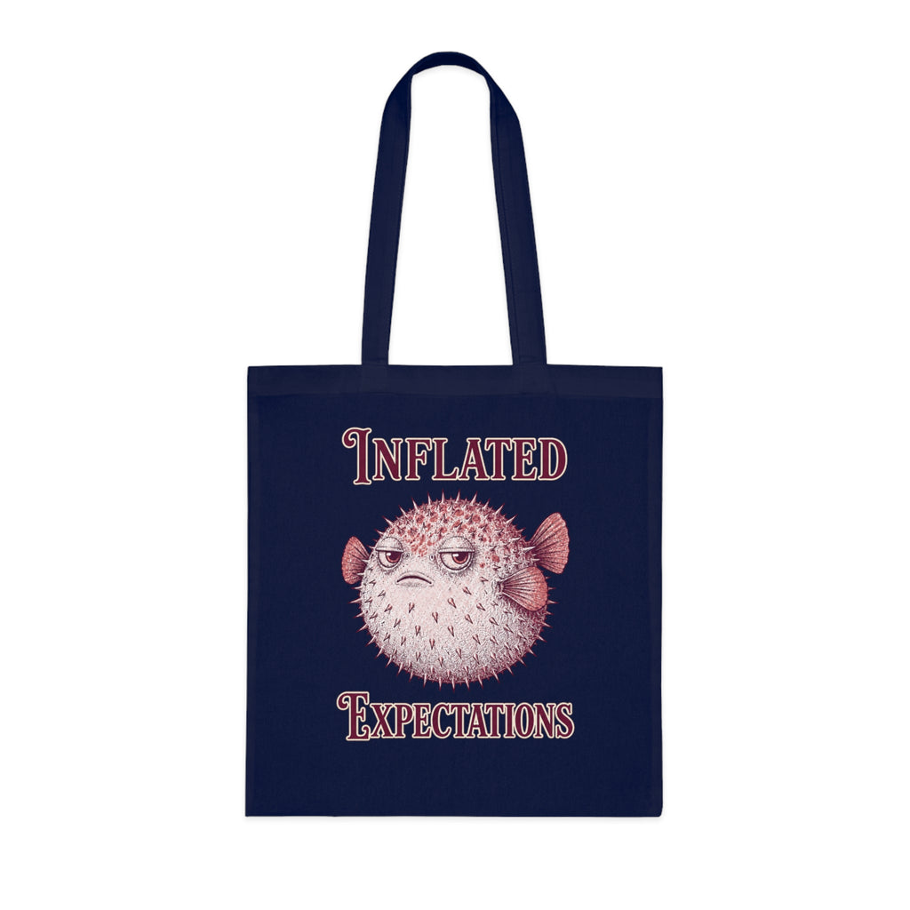 "Inflated Expectations" Pufferfish Tote Bag