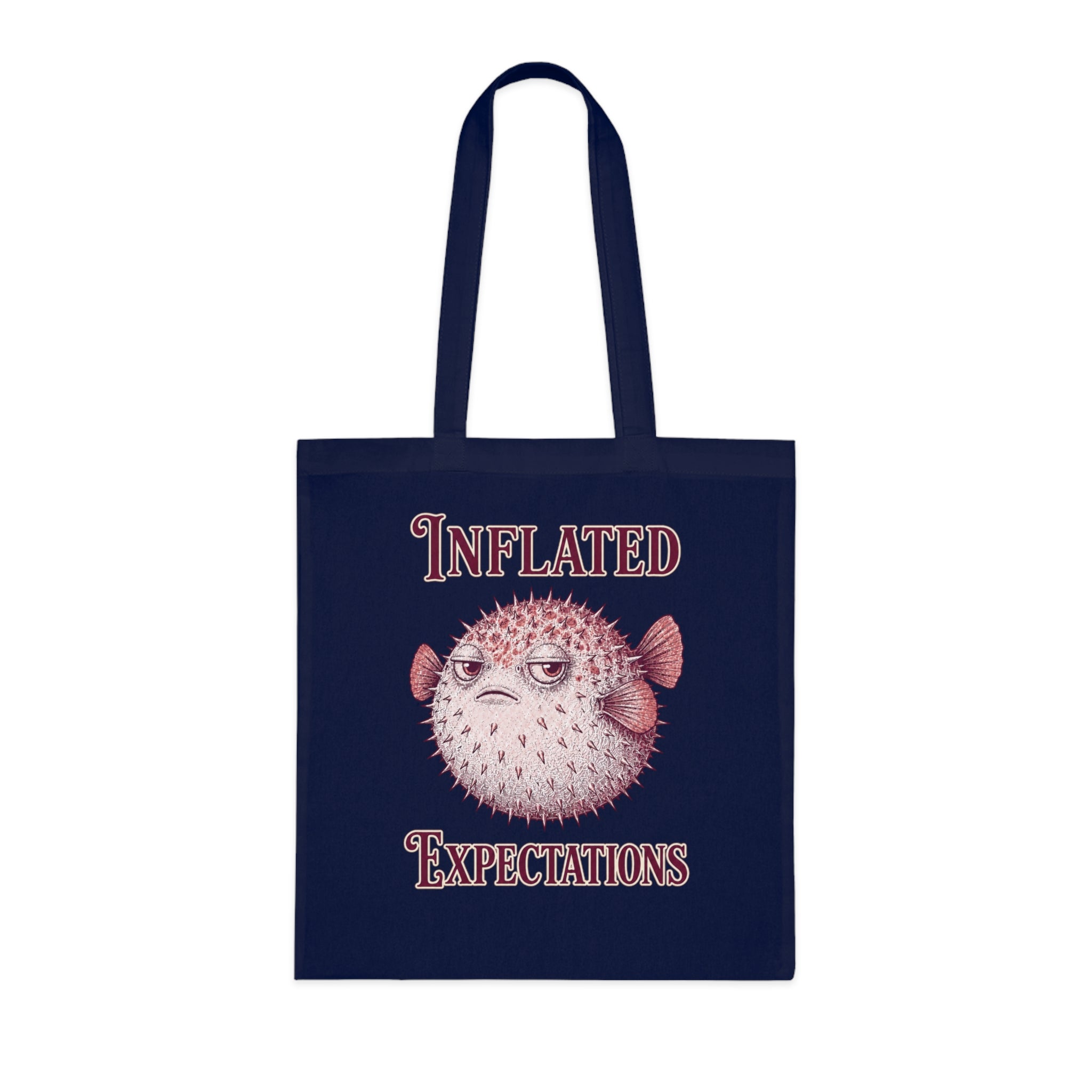 "Inflated Expectations" Pufferfish Tote Bag