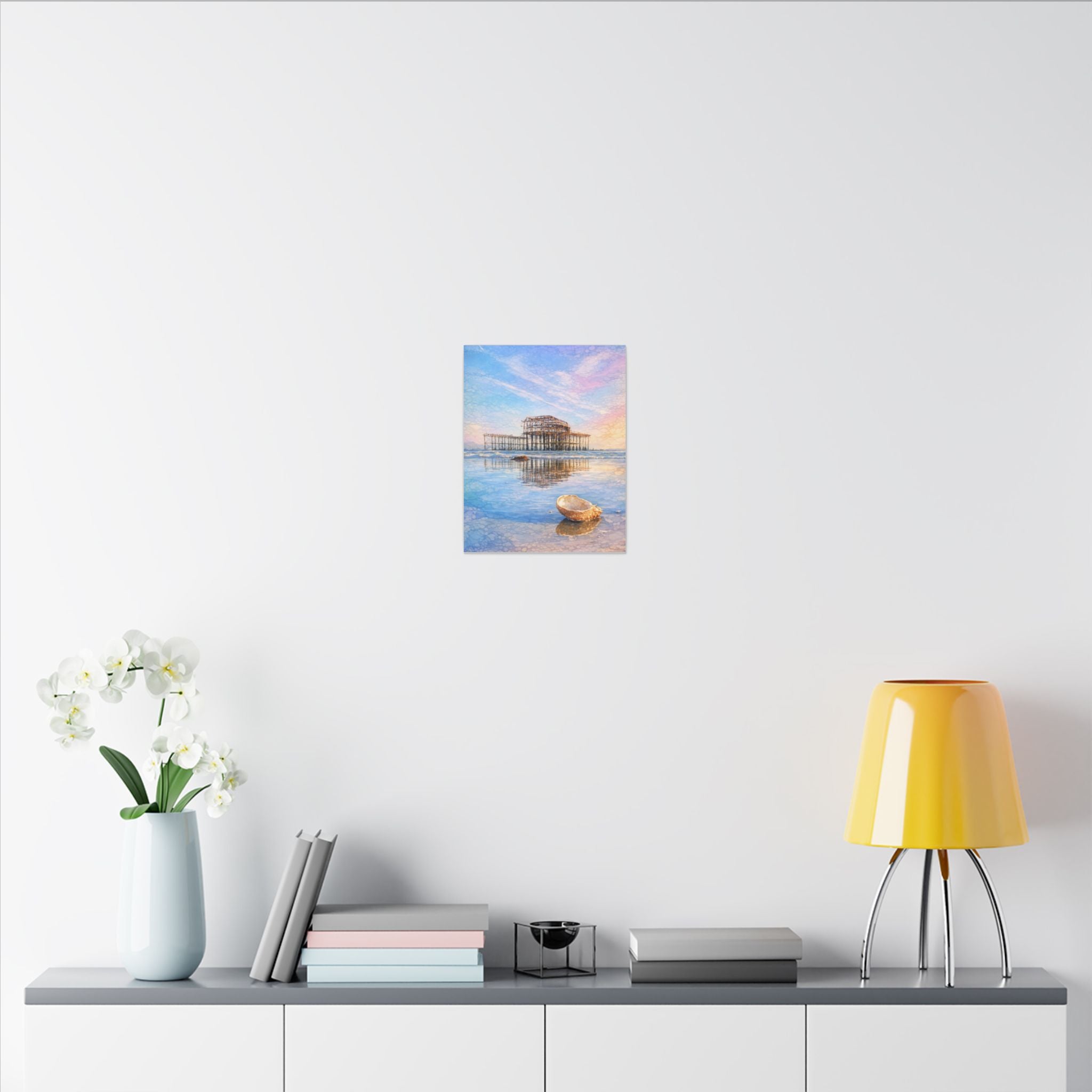 West Pier Sunset Seascape Canvas