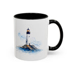 Lighthouse and Sailboat Ceramic Mug