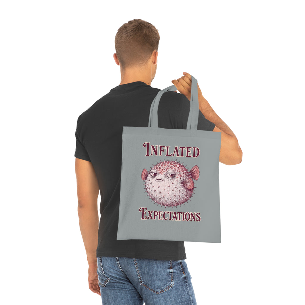"Inflated Expectations" Pufferfish Tote Bag