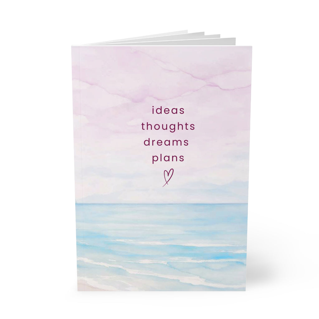 "ideas thoughts dreams plans" A5 Softcover Journal