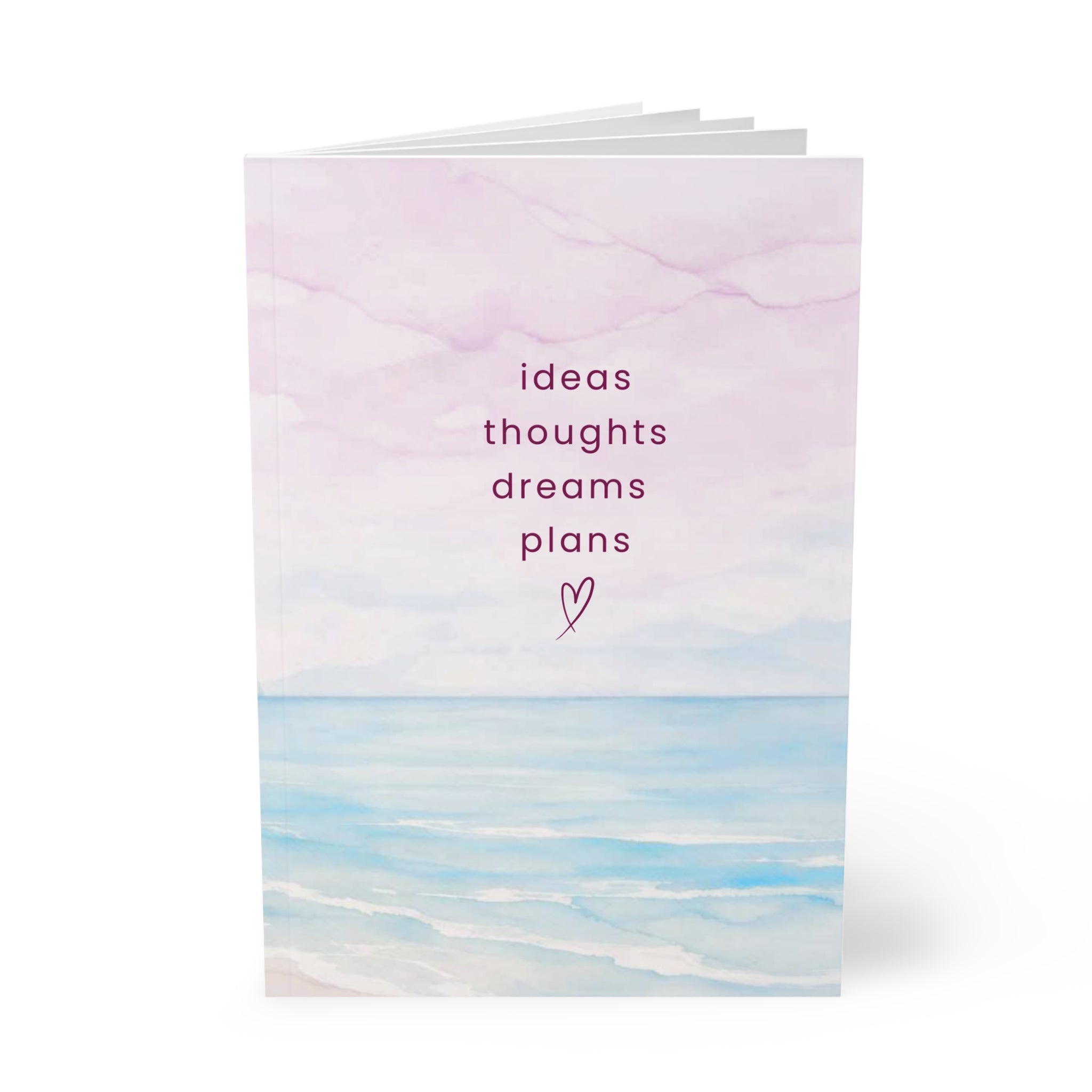 "ideas thoughts dreams plans" A5 Softcover Journal