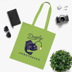 "Deeply Unbothered" Angler Fish Cotton Tote Bag