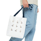 Seagull Pattern Tote Bag, Cute Coastal Beach Tote