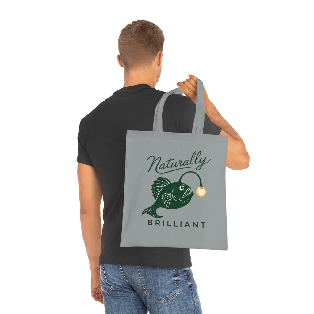 Anglerfish 'Naturally Brilliant'  Cotton Tote Bag