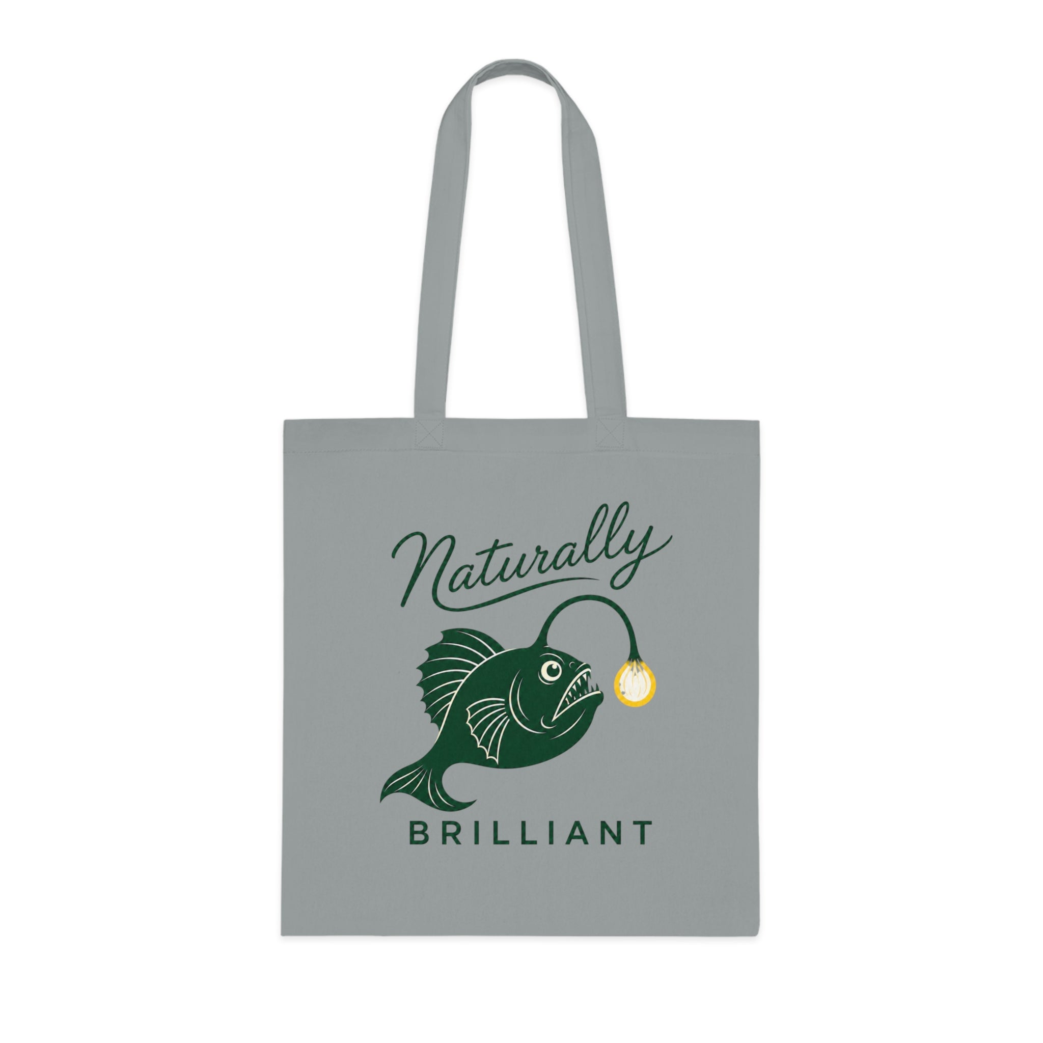 Anglerfish 'Naturally Brilliant'  Cotton Tote Bag