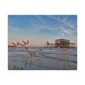West Pier Sunset Canvas – Matte Stretched Wall Art