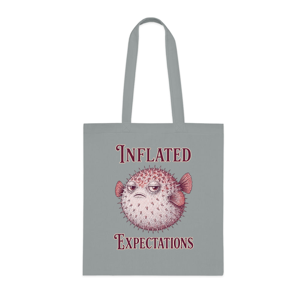 "Inflated Expectations" Pufferfish Tote Bag