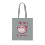 "Inflated Expectations" Pufferfish Tote Bag