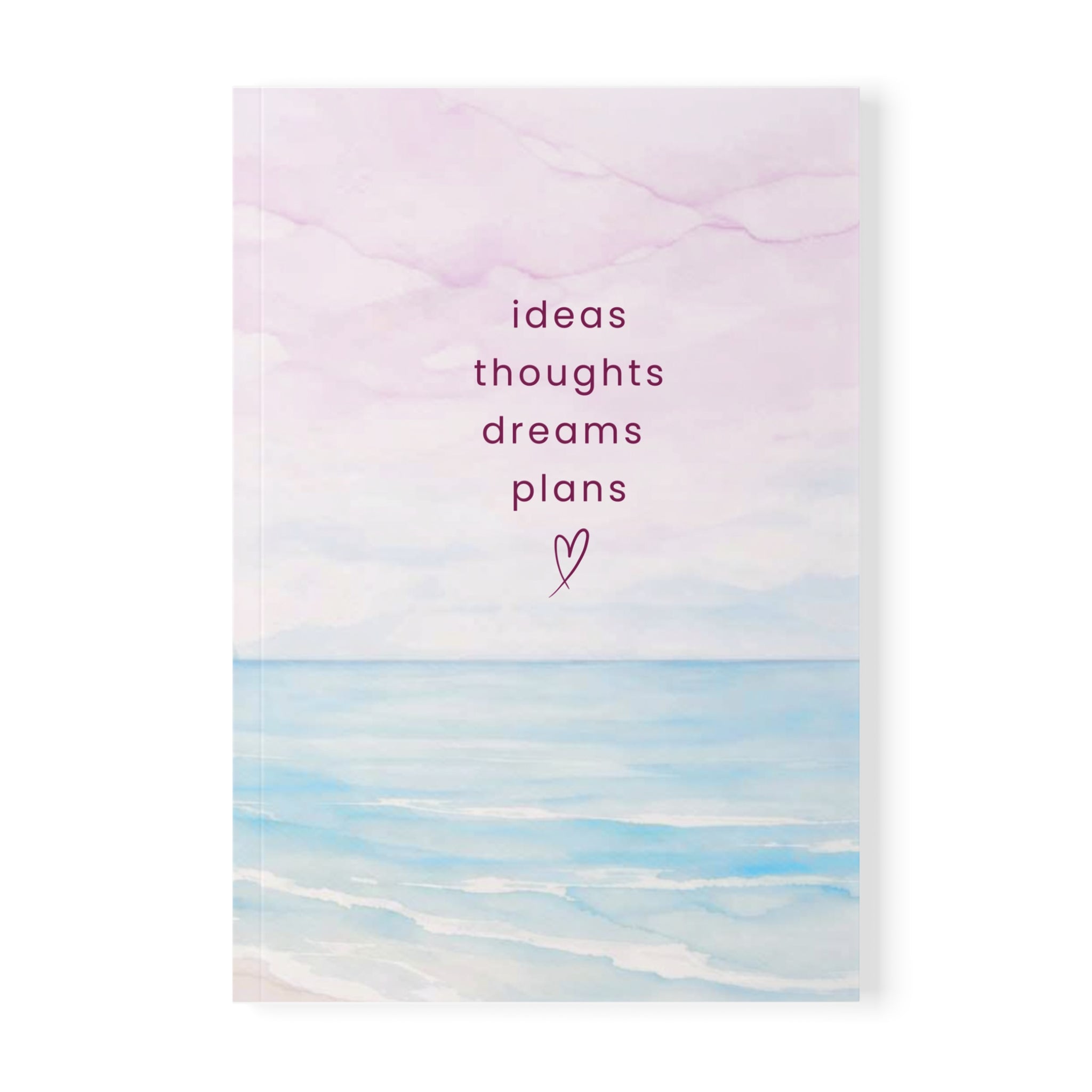 "ideas thoughts dreams plans" A5 Softcover Journal