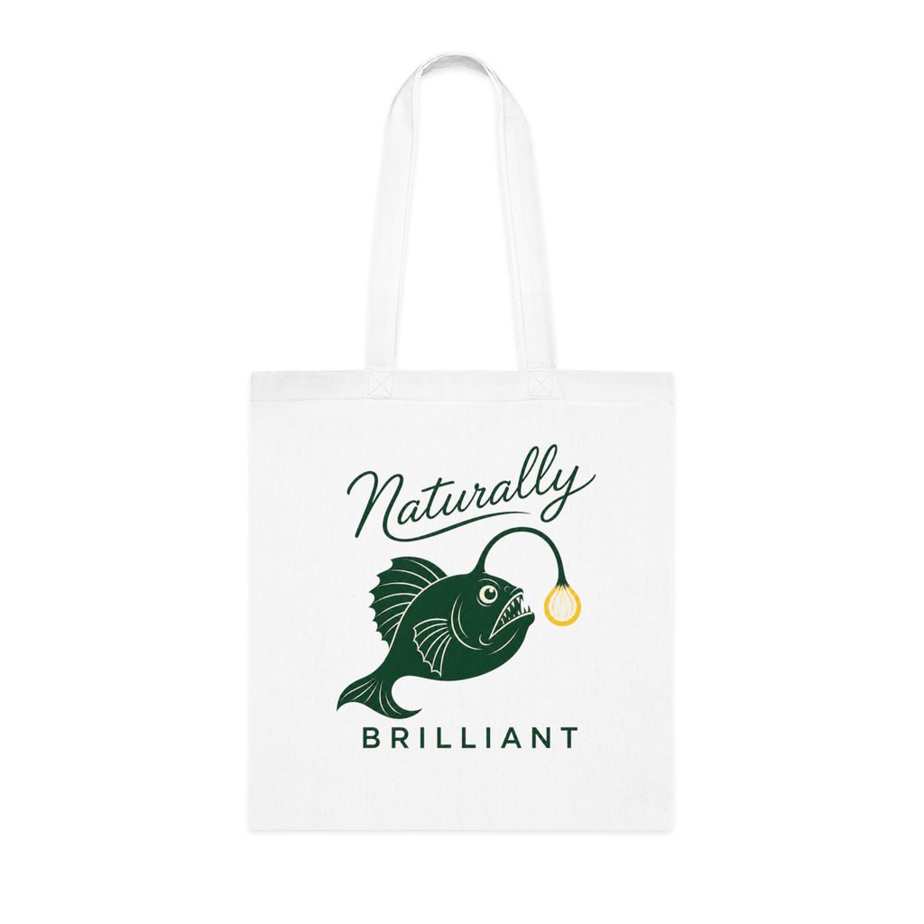 Anglerfish 'Naturally Brilliant'  Cotton Tote Bag