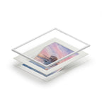 West Pier Sunset Alcohol Ink-Style Print with Passepartout