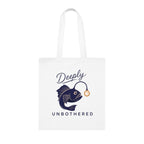 "Deeply Unbothered" Angler Fish Cotton Tote Bag