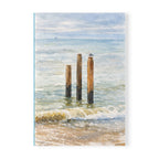 Coastal Journal with Seagull Illustration - Blue