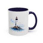 Lighthouse and Sailboat Ceramic Mug