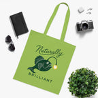 Anglerfish 'Naturally Brilliant'  Cotton Tote Bag
