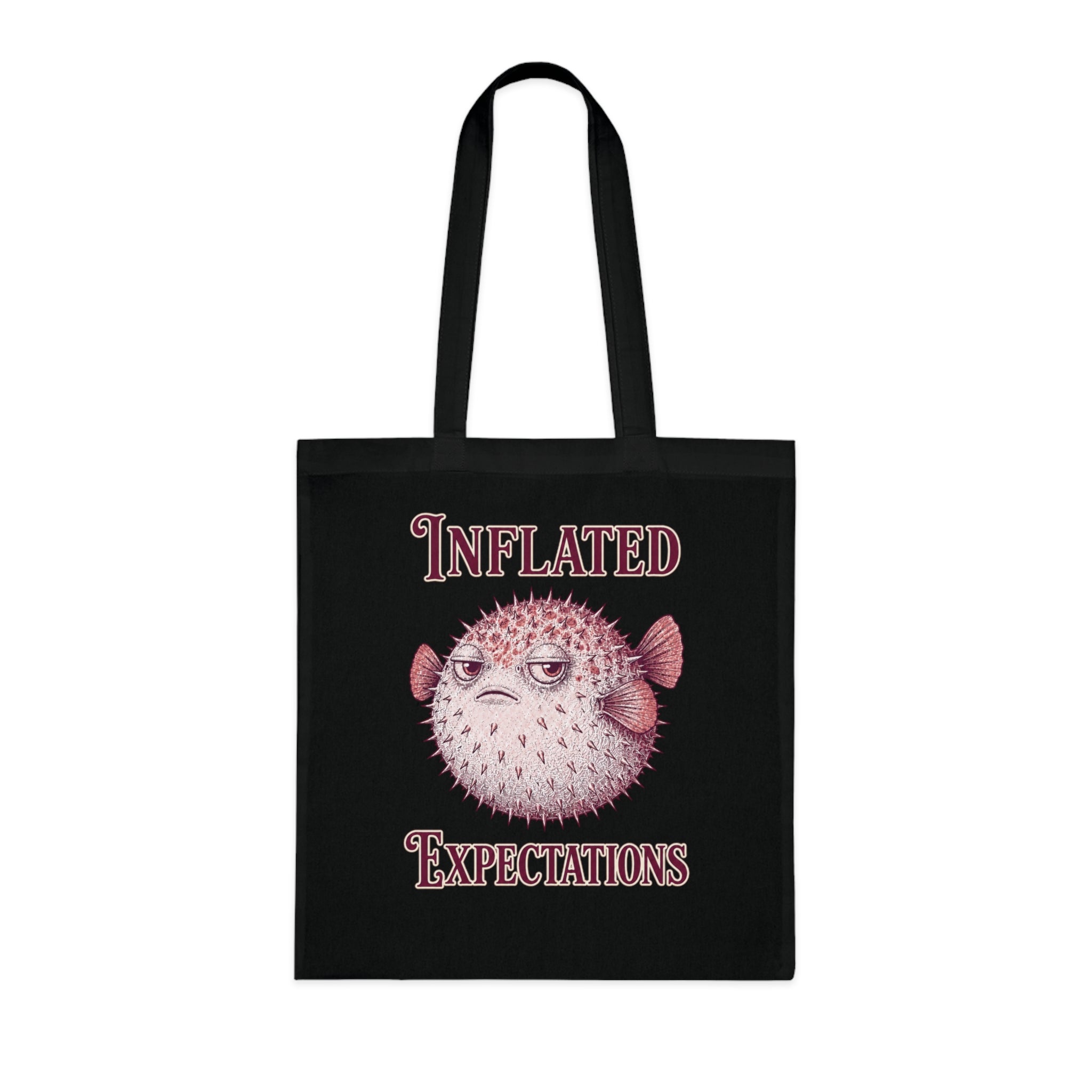 "Inflated Expectations" Pufferfish Tote Bag