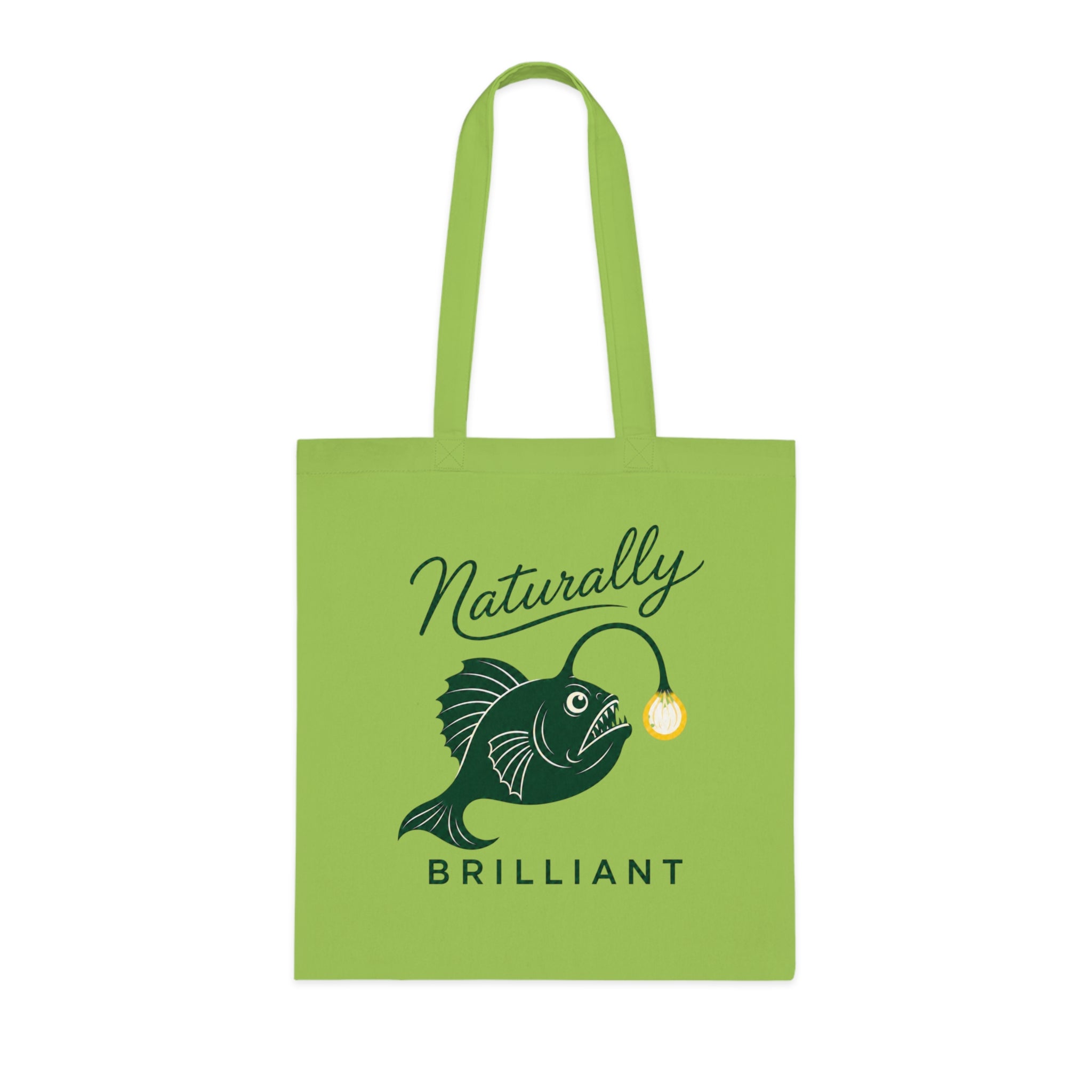 Anglerfish 'Naturally Brilliant'  Cotton Tote Bag