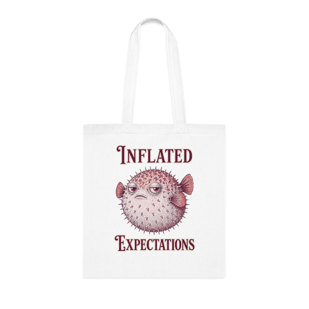 "Inflated Expectations" Pufferfish Tote Bag