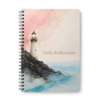 Daily Reflections A5 Notebook - Lighthouse Alcohol Ink Art