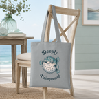 "Deeply Unimpressed" Pufferfish Cotton Tote Bag