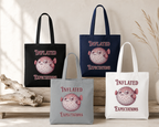 "Inflated Expectations" Pufferfish Tote Bag