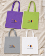 "Coastal Cat Club" Cotton Tote  Bag