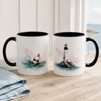 Lighthouse and Buoy Ceramic Mug